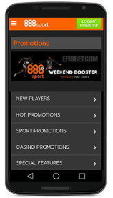 Statykite 888sport programą mobiliesiems
